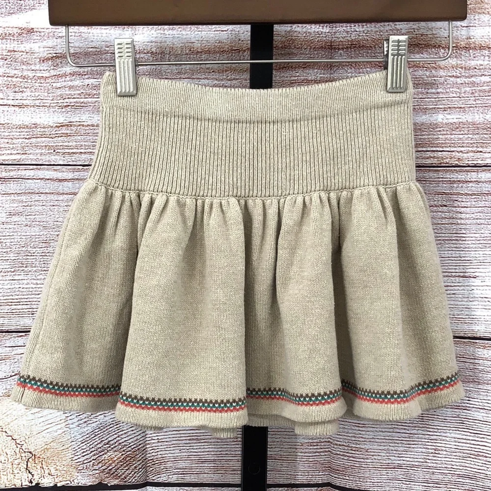 Cynthia Rowley Tan Fall Pumpkin  Sweater and Skirt Size M